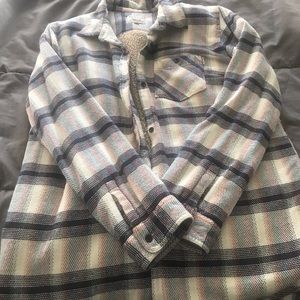 Burton faux wool flannel